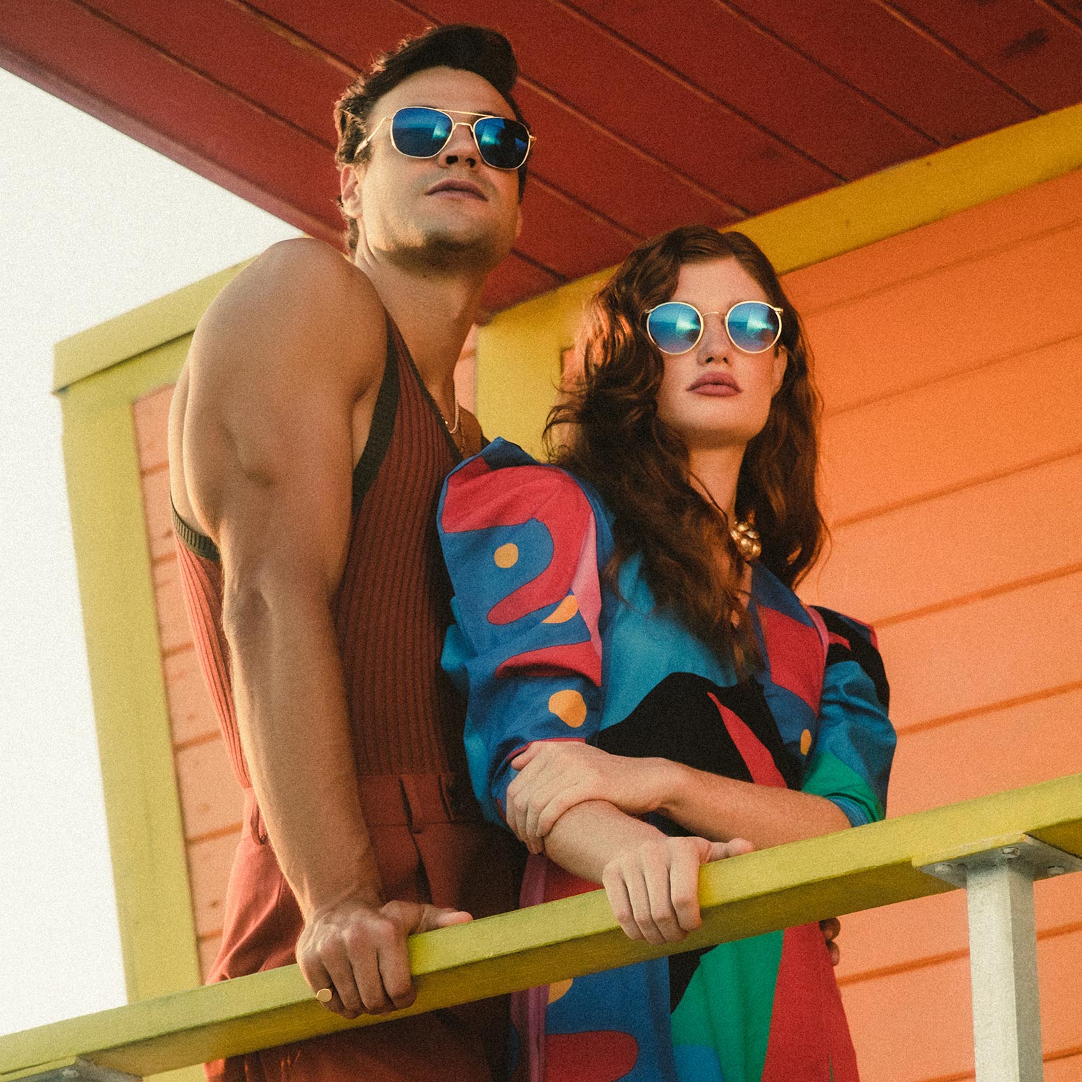 Aviator - 23k Gold & Cobalt - Prescription Sunglasses