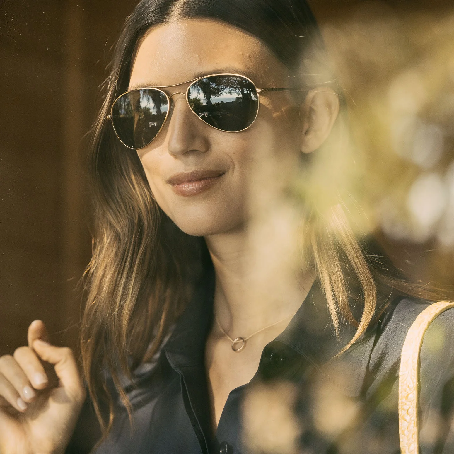 Amelia - 22k Chocolate Gold & AGX - Prescription Sunglasses