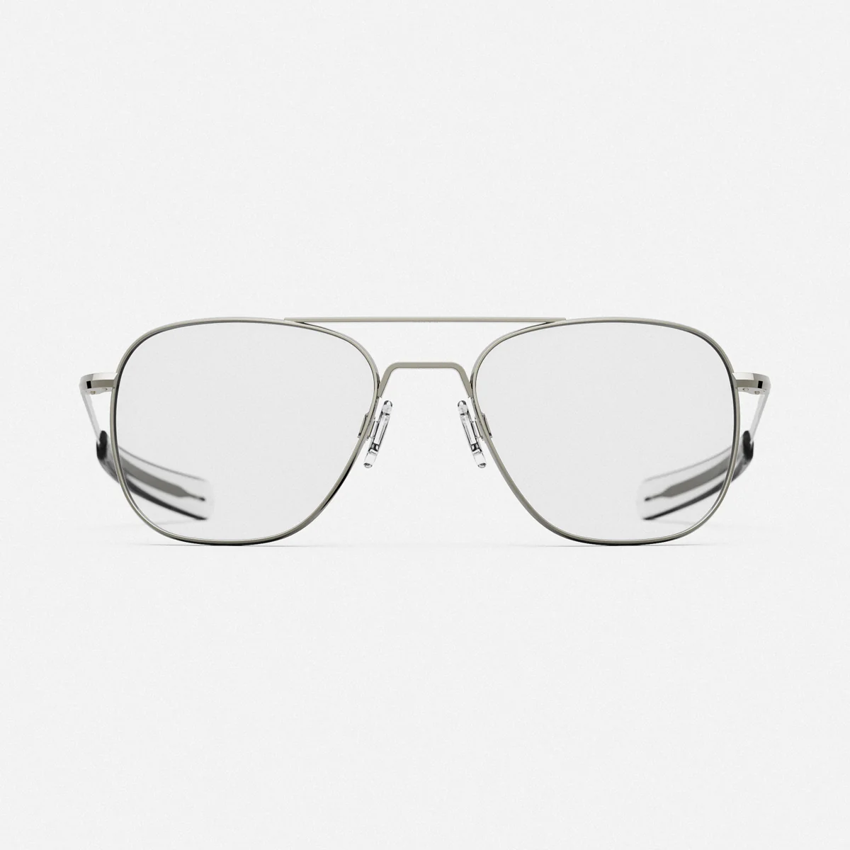 Aviator - Gunmetal & Clear - Prescription Eyewear