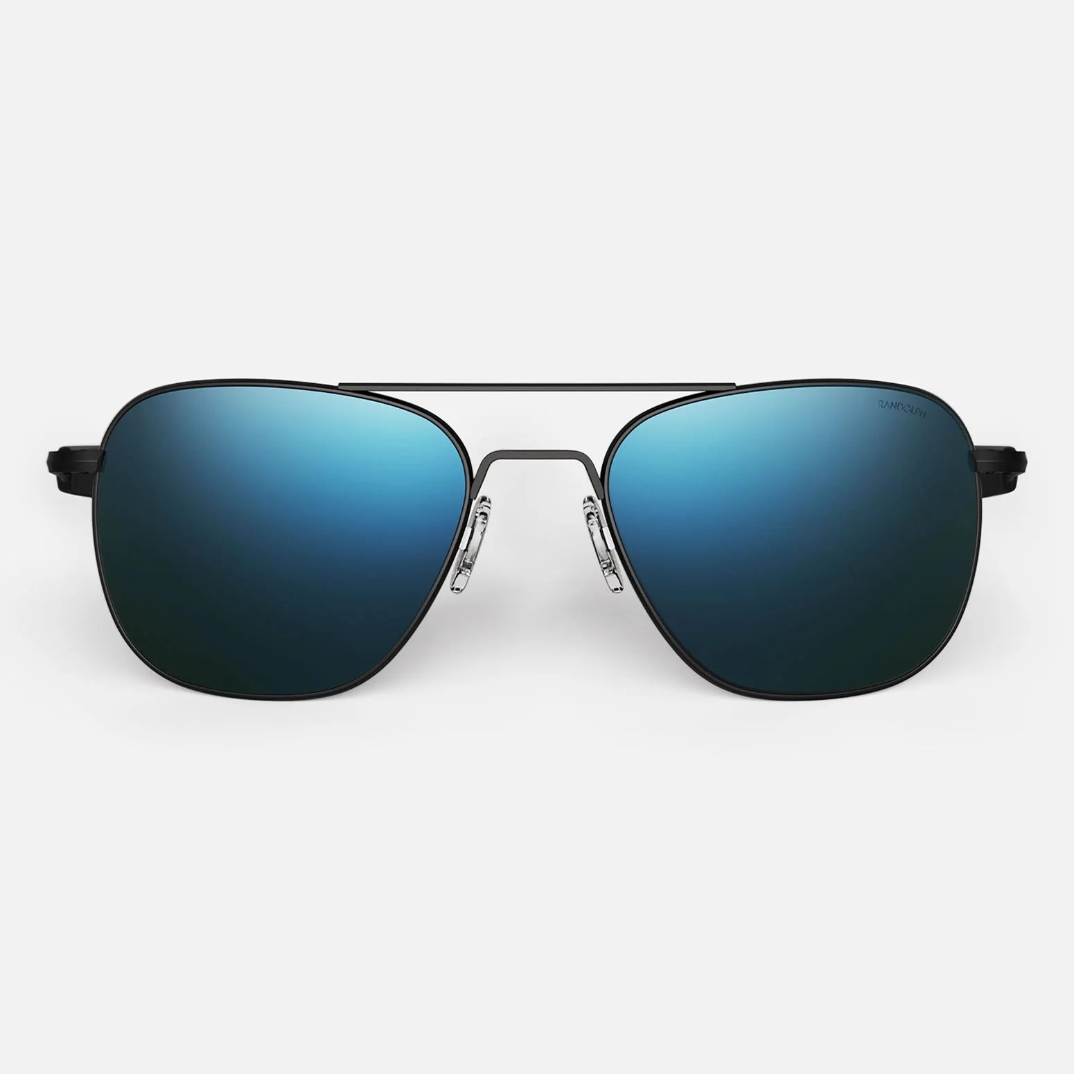 Aviator - Matte Black & Cobalt - Prescription Sunglasses
