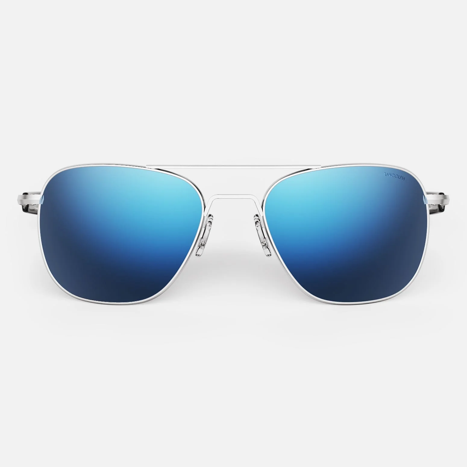 Aviator - Matte Chrome & Atlantic Blue - Prescription Sunglasses