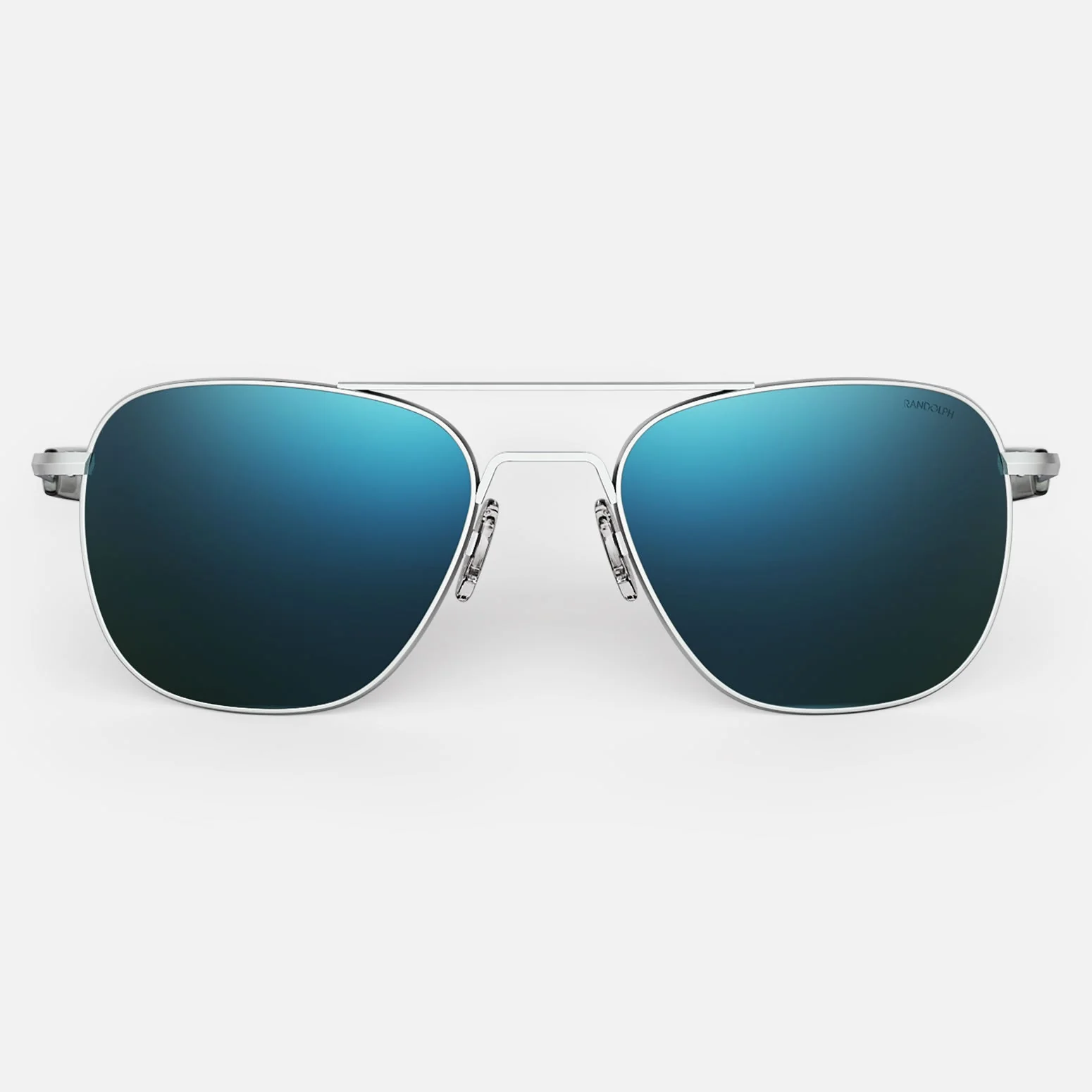 Aviator - Matte Chrome & Cobalt - Prescription Sunglasses