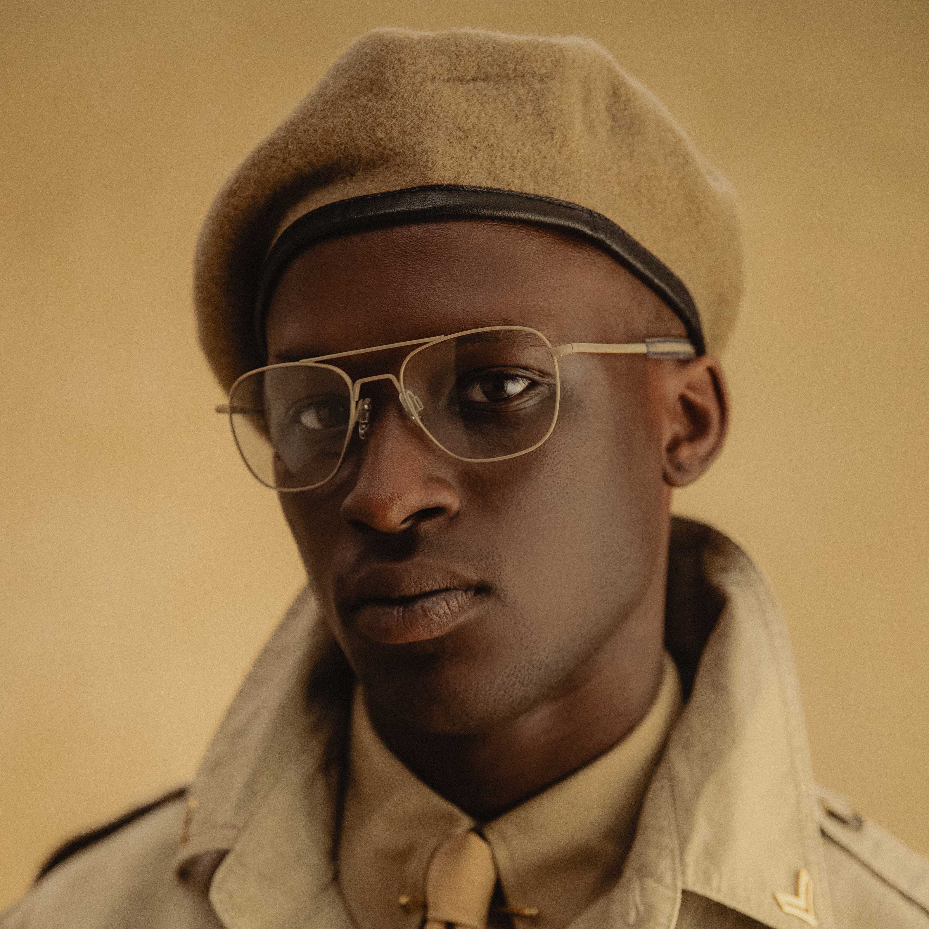Class A Aviator - Desert Sand & Clear - Prescription Eyewear