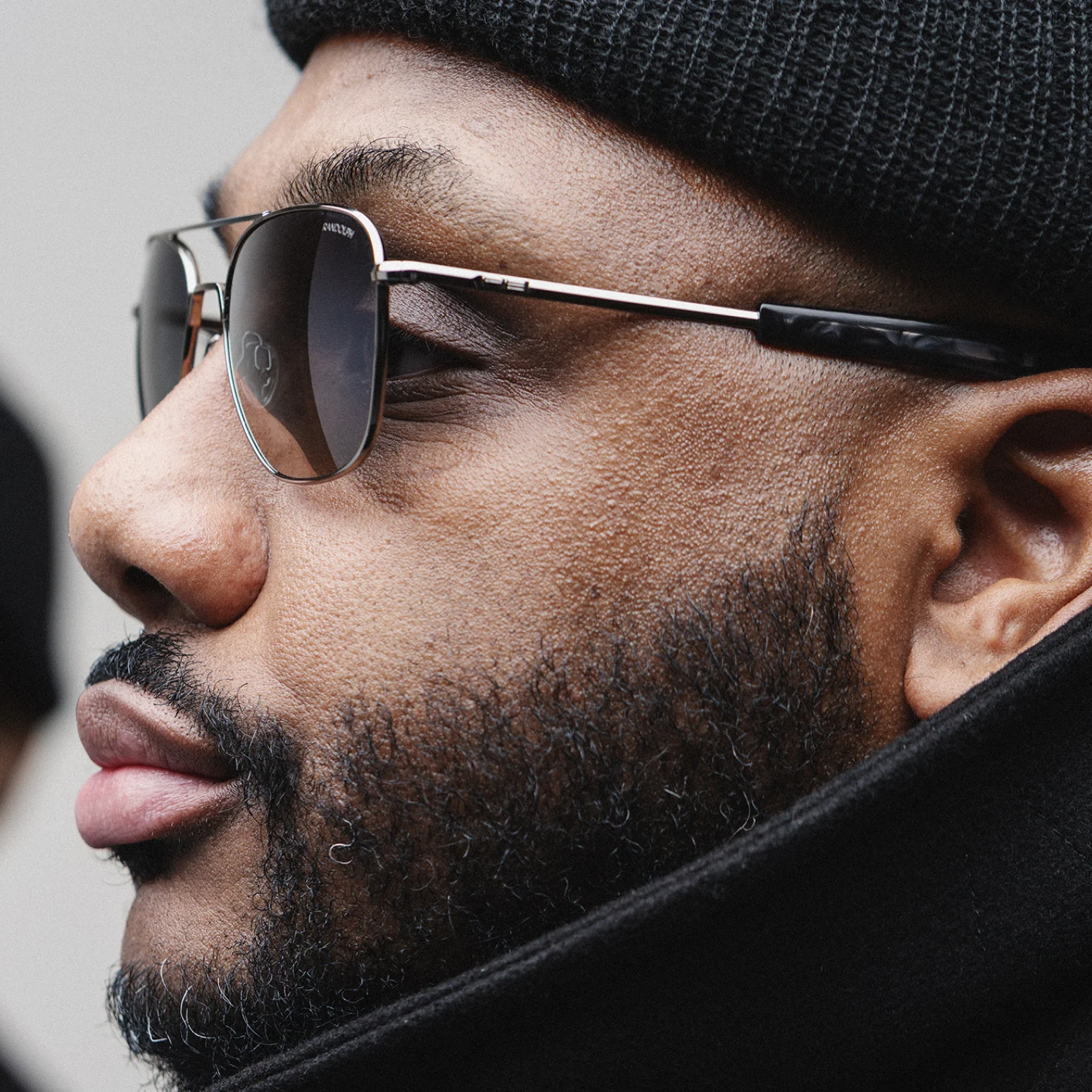 Randolph x BKc Aviator - 22k Black Gold & Coastal Gray