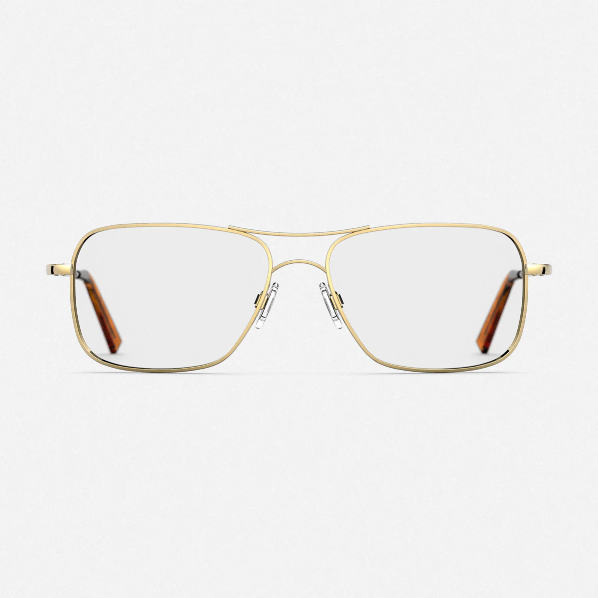 Archer - 23k Gold & Clear - Prescription Eyewear